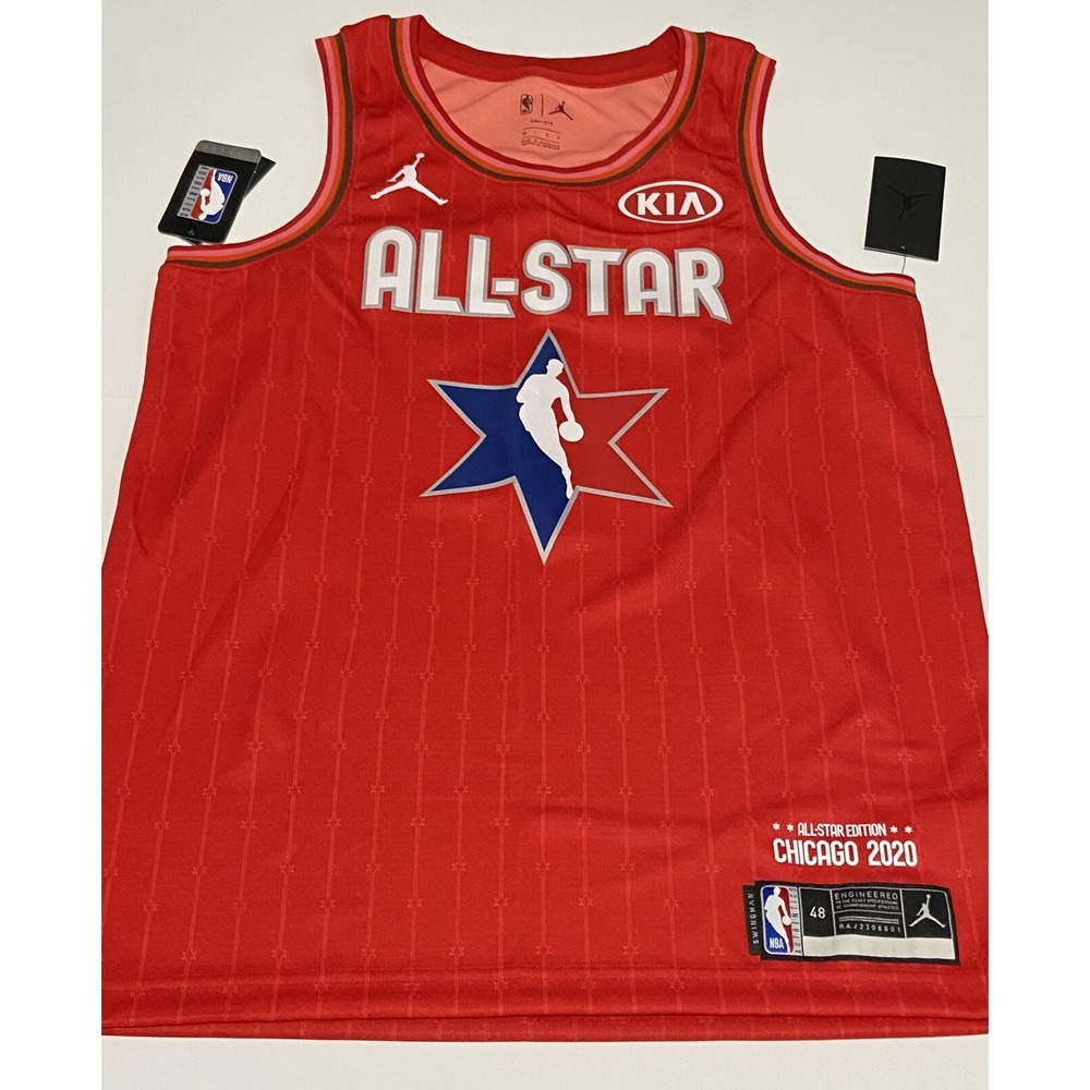 NIKE AIR JORDAN LEBRON JAMES ALL STAR 2020 LA LAKERS Jersey Men's 48 Large